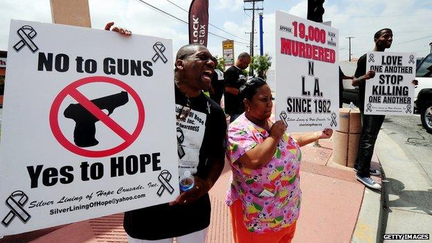 Protests against gang and gun crime in 2011