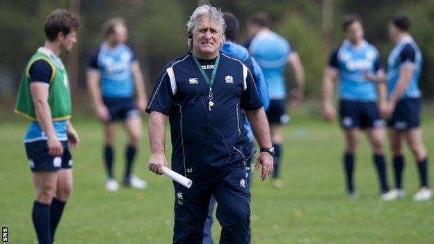 Scotland interim head coach Scott Johnson