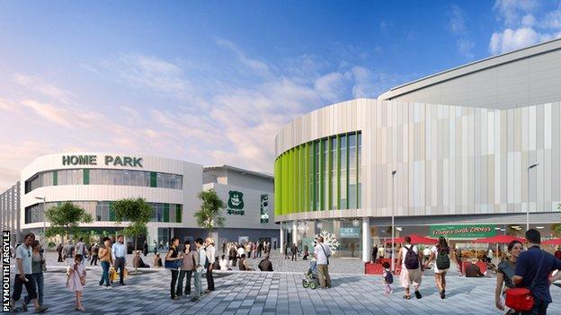 Plans for the new development at Home Park