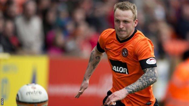 Dundee United striker Johnny Russell