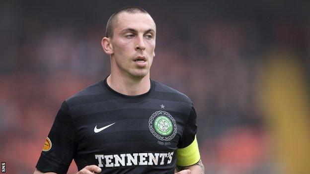 Celtic midfielder Scott Brown