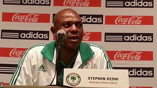 Nigeria coach Stephen Keshi