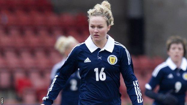 Emily Thomson scored for Scotland