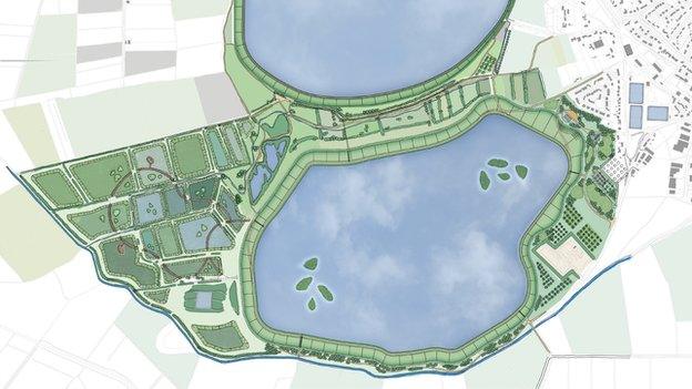 The Proposed Masterplan for Cheddar Reservoir Two