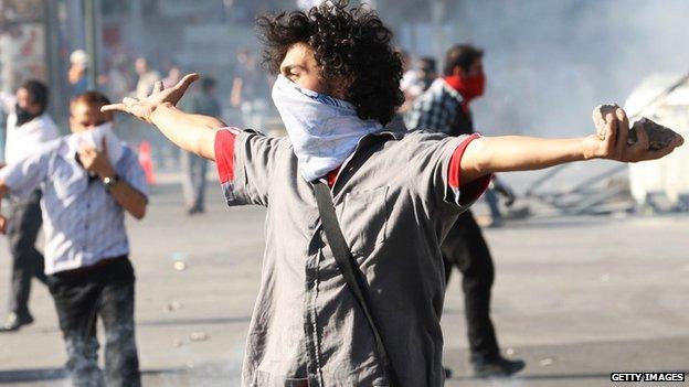 Protester in Istanbul