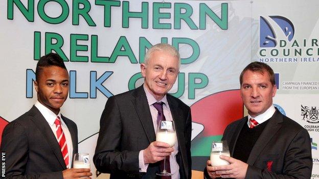 Brendan Rodgers at Milk Cup launch