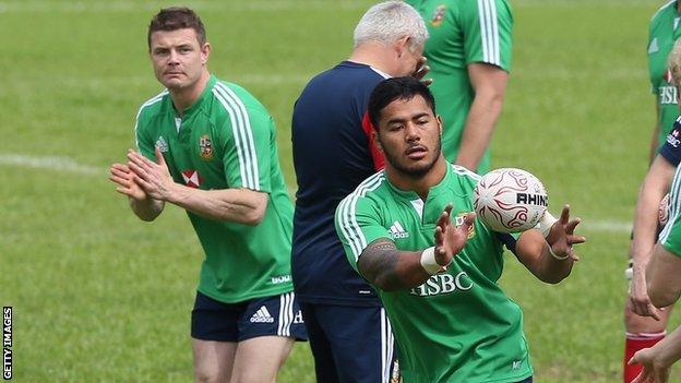 Brian O'Driscoll and Manu Tuilagi