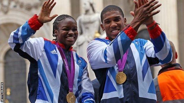 Nicola Adams and Anthony Joshua