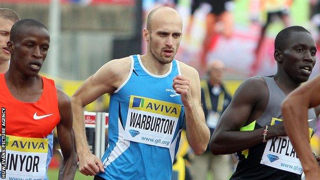 Welsh middle distance runner Gareth Warburton