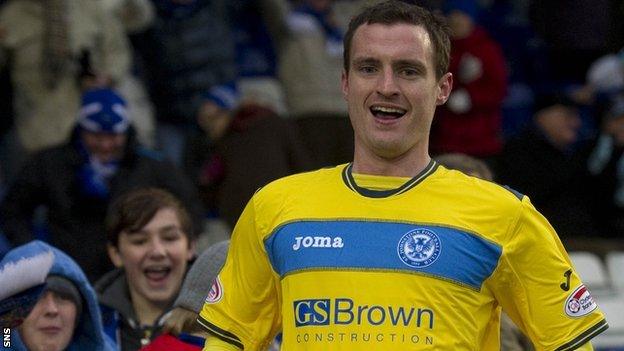 St Johnstone midfielder David Robertson