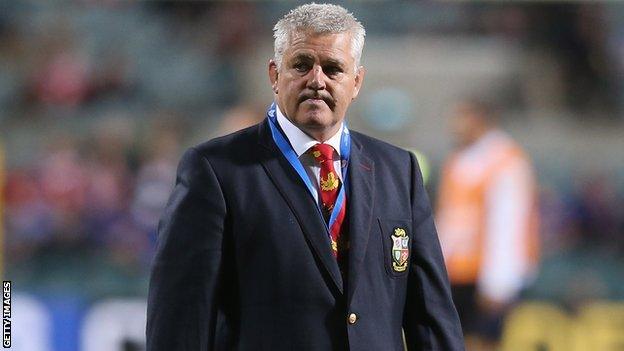 Lions coach Warren Gatland