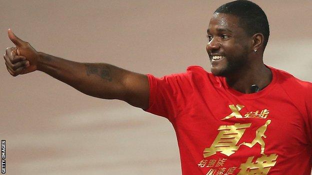 Olympic bronze medallist Justin Gatlin