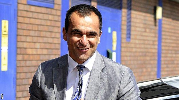 Everton manager Roberto Martinez