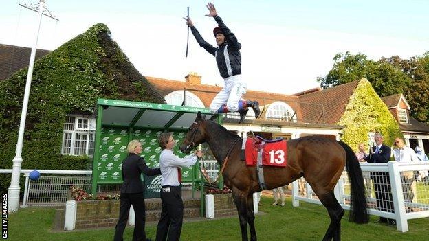 Frankie Dettori's flying dismount