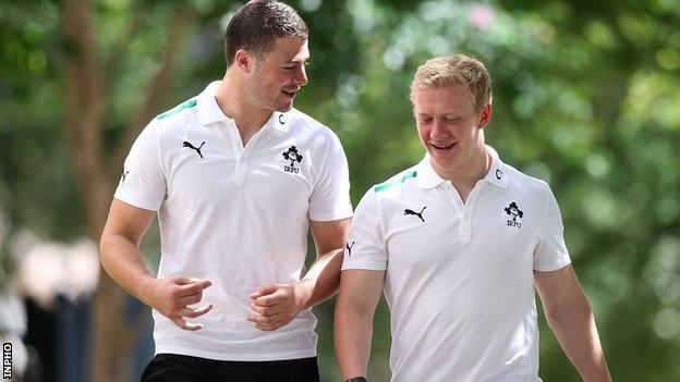 Robbie Henshaw and Stuart Olding