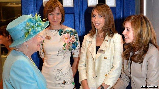 The Queen speaks to Fiona Bruce, Alex Jones and Stacey Dooley