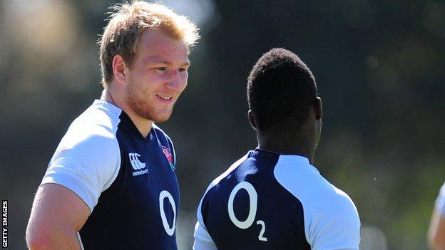 England debutants Matt Kvesic and Christan Wade