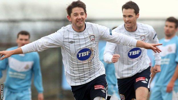 Curtis Allen scored 20 goals last season for Coleraine