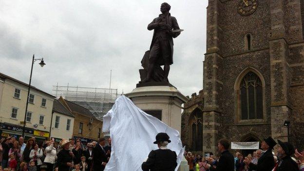 Gainsborough's statue, Sudbury