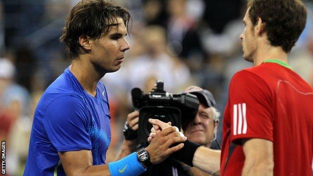 Rafael Nadal and Andy Murray