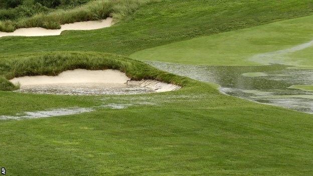 A waterlogged Merion