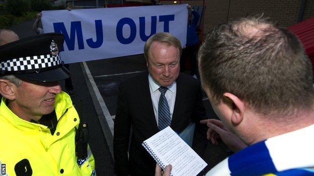 Kilmarnock chairman Michael Johnston