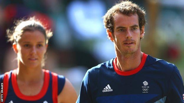 Andy Murray and Laura Robson