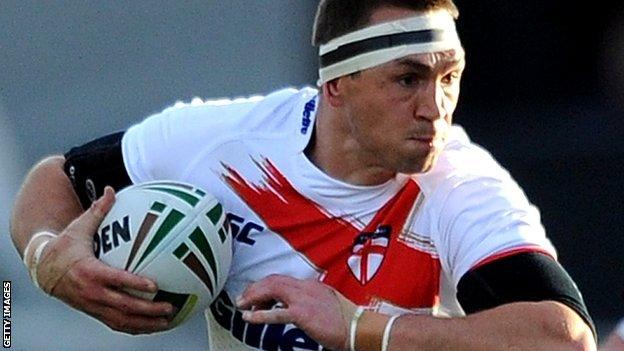 England captain Kevin Sinfield