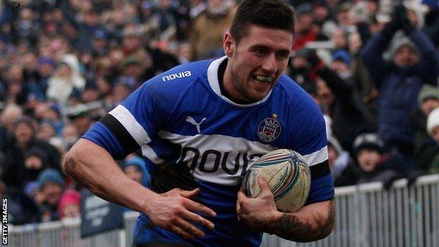 Jack Cuthbert in action for Bath