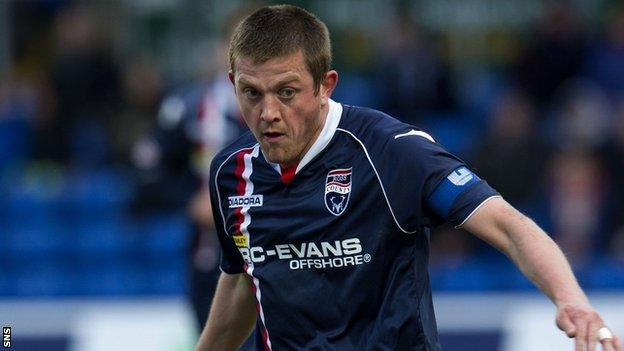 Ross County captain Richard Brittain