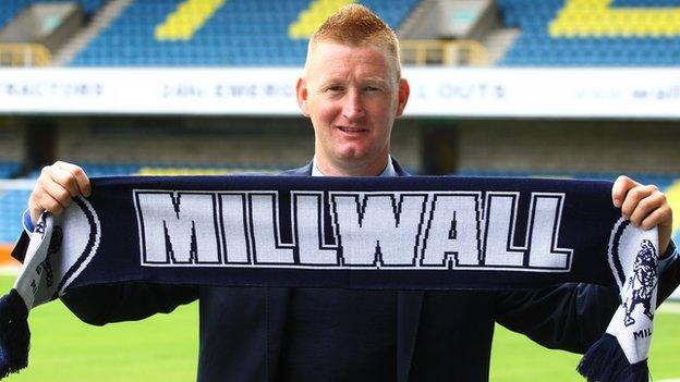 Millwall manager Steve Lomas