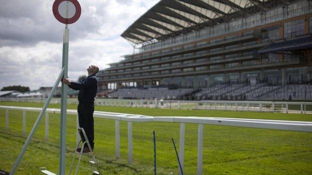 Ascot finishing line