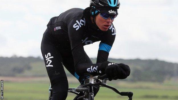 Cyclist Chris Froome