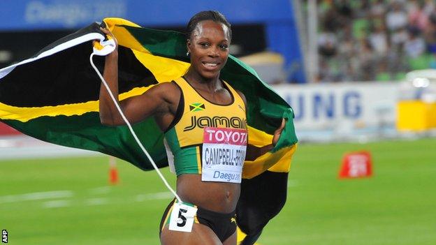 Jamaica sprinter Veronica Campbell-Brown