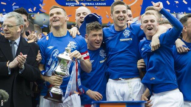 Rangers will begin life in Division Two against Brechin City