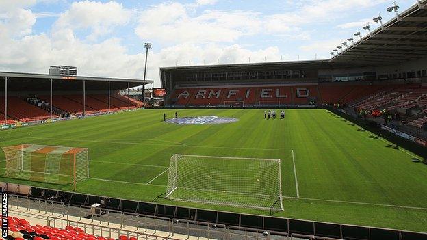 Bloomfield Road home of Blackpool