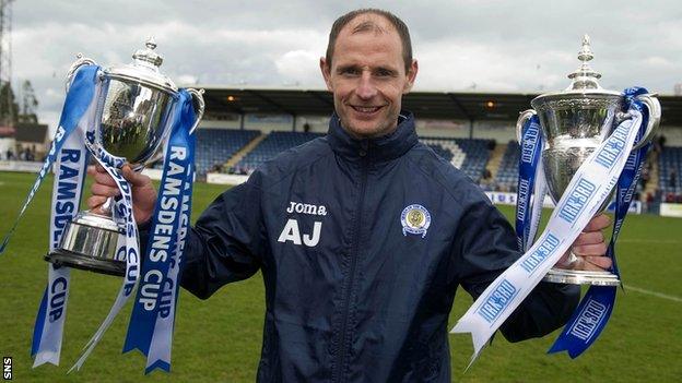 Queen of the South manager Allan Johnston