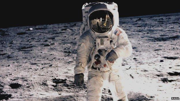 Buzz Aldrin on the Moon