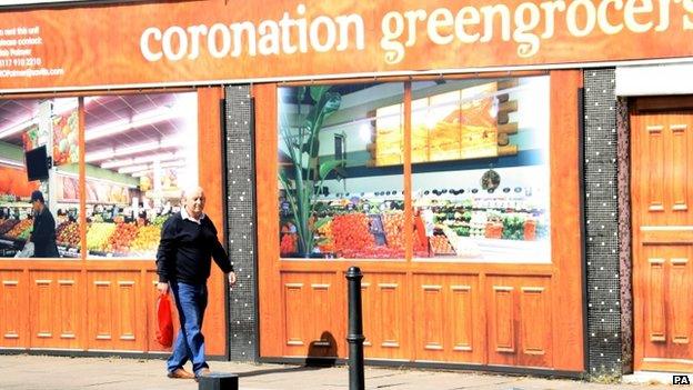 A fake greengrocers