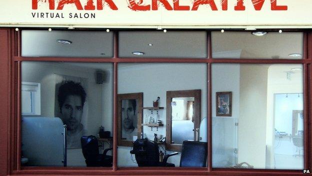 A fake hair salon