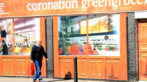 A fake greengrocers