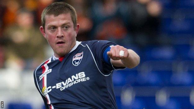 Ross County captain Richard Brittain