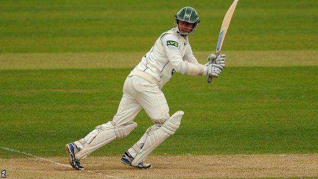 Worcestershire batsman Matthew Pardoe