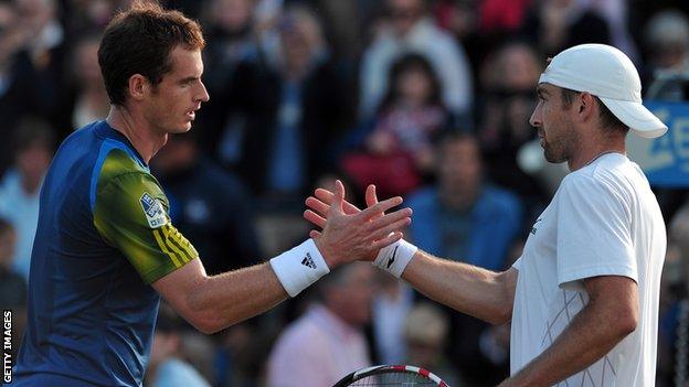 Andy Murray and Benjamin Becker