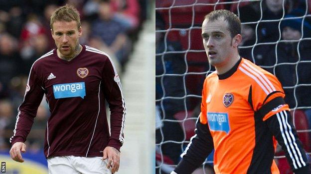 Midfielder Ryan Stevenson and goalkeeper Jamie MacDonald