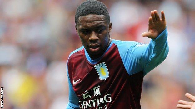 Aston Villa player Charles N'Zogbia