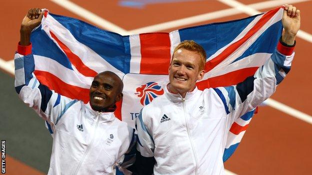 Mo Farah Greg Rutherford