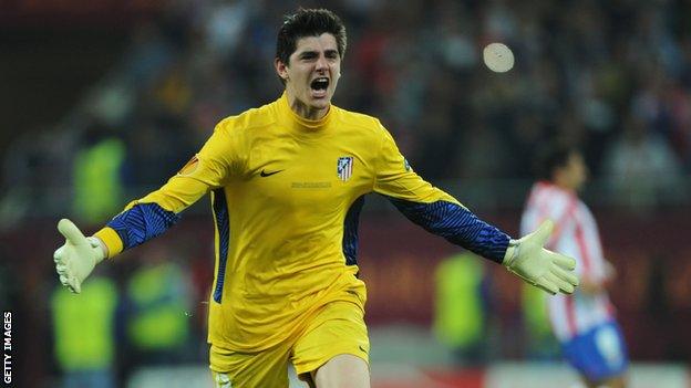 Atletico Madrid and Chelsea goalkeeper Thibaut Courtois