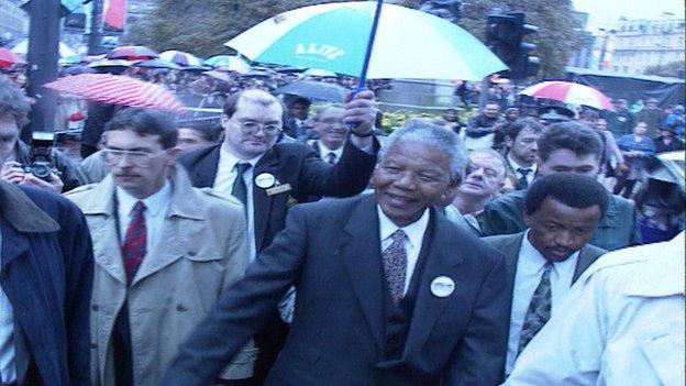 Mandela in George Square