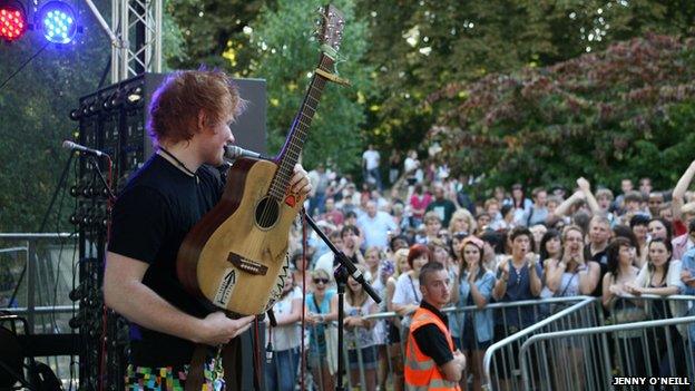 Ed Sheeran at Ipswich Music Day 2010